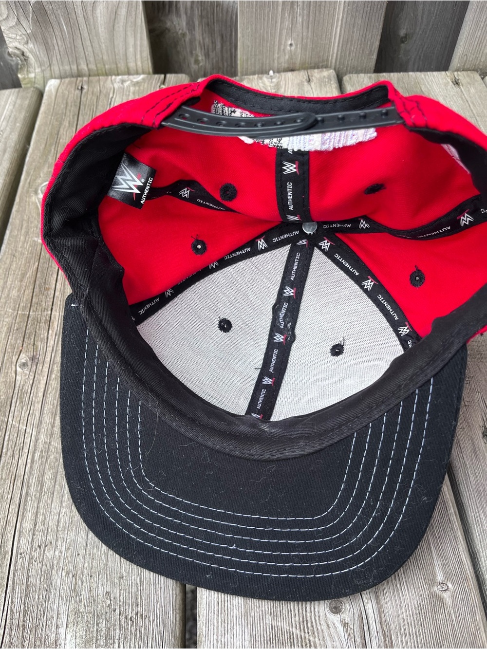 WWE Nikki Bella Stay Fearless Black Brim Snapback Baseball Cap Hat - Picture 3 of 4